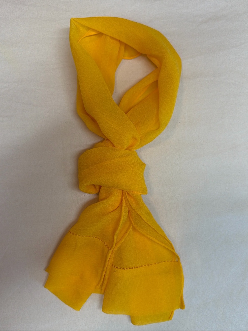 Vibrant Yellow Women's Lightweight Scarf - Unbranded